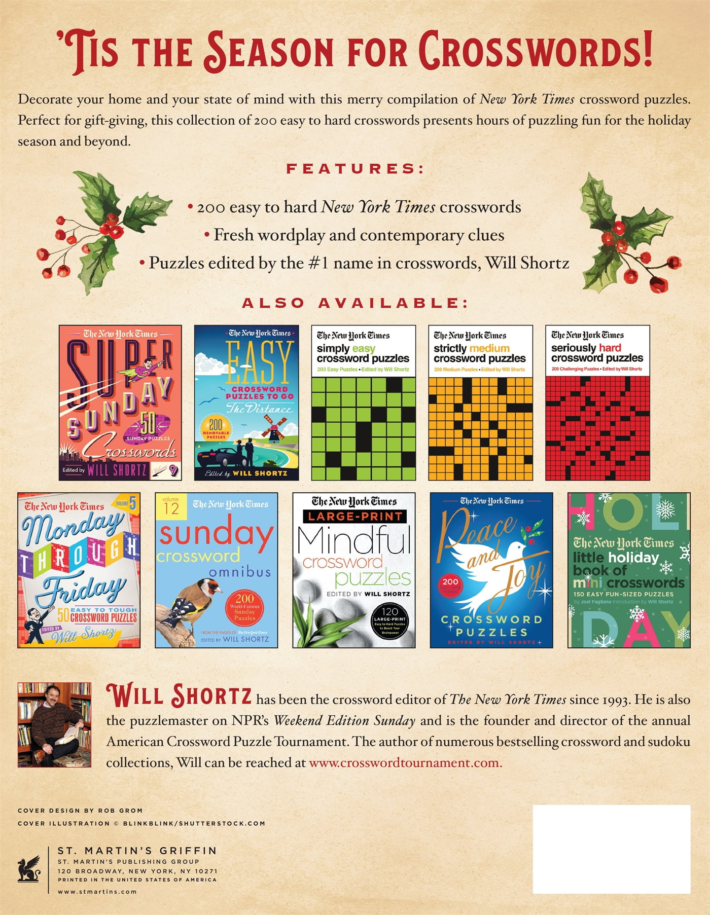 The New York Times Deck the Halls Crossword Puzzles : 200 Easy to Hard  Puzzles (Paperback) - Walmart.com