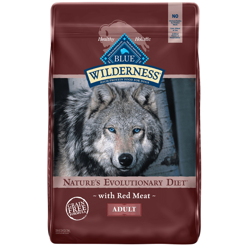 Blue Wilderness High Red Meat Dry Dog Food for Adult Dogs, Grain-Free, lb. Bag Walmart.com