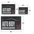 thumbnail image 3 of Auto Body Full Collision Repair Vinyl Decal 2 Pack of 24 Inch x 36 Inch Weatherproof Heavy-Duty Adhesive Backing | Professional Vehicle Restoration, Paint Work | Made in USA, 3 of 6