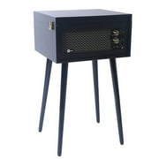 Arkrocket Discovery 3-Speed Bluetooth Record Player Retro Turntable Built-in Speakers with Legs (Black)