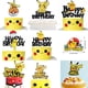 thumbnail image 2 of Adornos para tarta de feliz cumpleaños de Pokémon, adorno para magdalenas de Pikachu con purpurina para niños, decoración de bandera para tarta de fiesta de cumpleaños, Baby Shower, 2 of 5