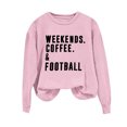 thumbnail image 2 of Maplenight Game Day Sweatshirt Football Shirts for Women Weekends Coffee and Football Sweatshirt Women Football Mom Crewneck Pullover, 2 of 3