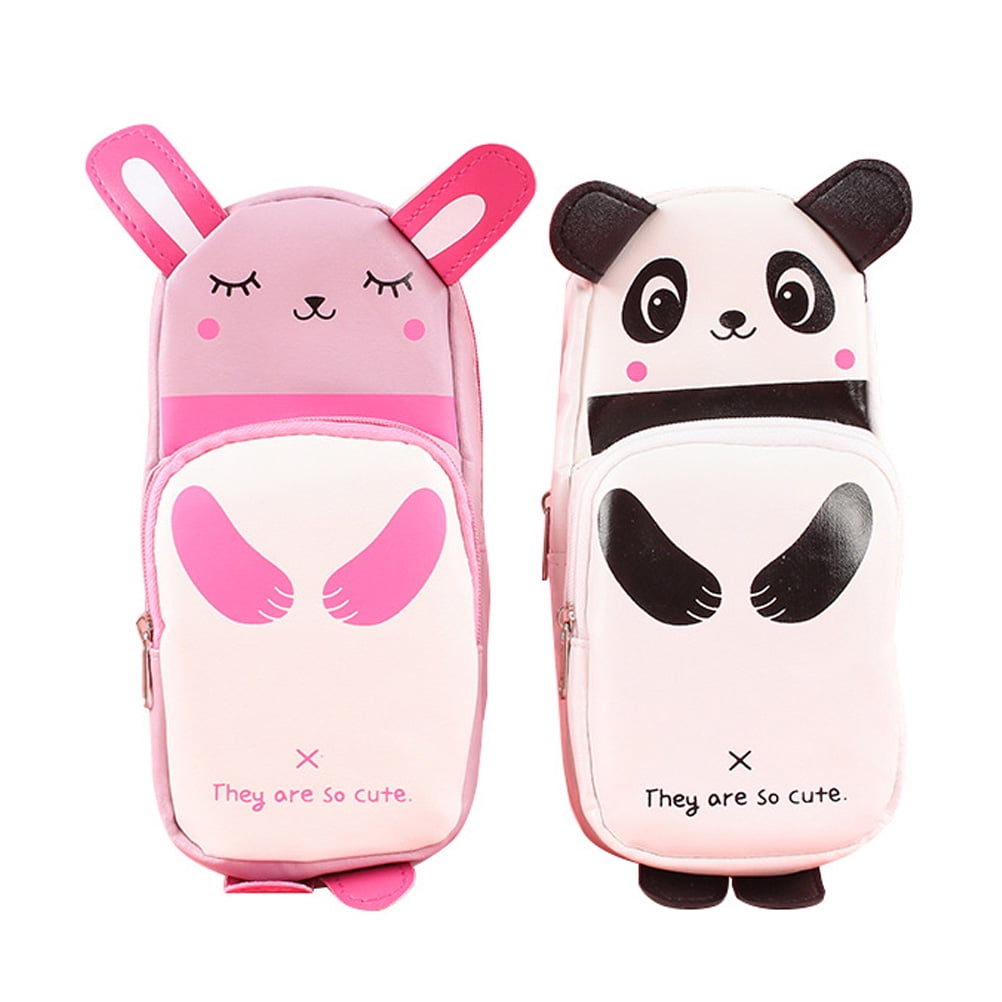 Pen Pencil Bag Case Storage Pouch Stationery Marker Makeup Holder Organizer Leather Brush School Supplies Holders Office