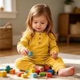 thumbnail image 4 of Mifsaly Baby Cotton Henley Romper Infant Long Sleeve Button Down Jumpsuits Soft Breathable Sleepwear Footless Sleeper, 4 of 9