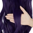 thumbnail image 5 of SHCKE Fish Line Extensions 18 Inch Invisible Hair Extensions with Transparent Fish Line Removable Secure Clips Synthetic Wavy Curly Secret Hairpiece Deep Purple, 5 of 6