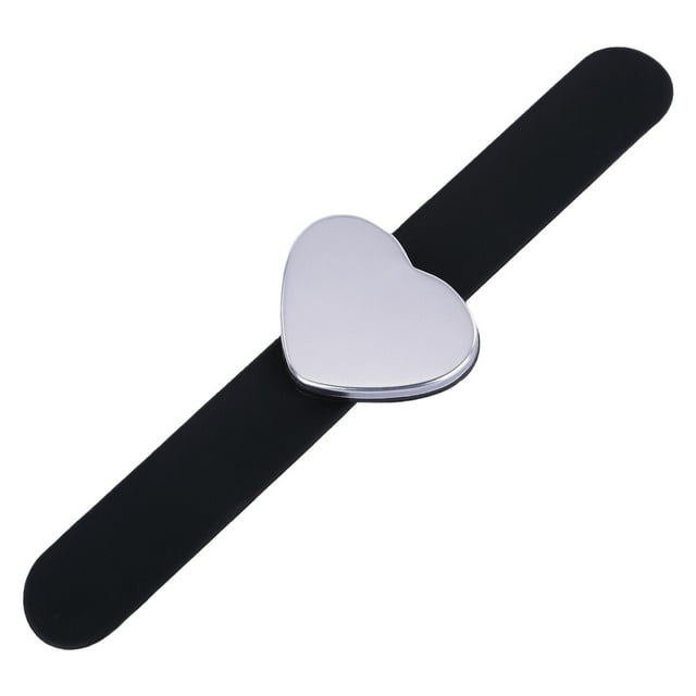 Suministros para bordado y acolchado con soporte para alfileres Peine de silicona para alfileres Pulsera para el cabello Negro