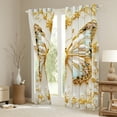 thumbnail image 3 of Homewish Chic Flying Butterfly Black Out Curtains for Children Teens Girls,Dreamy Princess Curtains Pack of 2 (42x63 Each),Exotic Style Bedroom Curtains,Lightweight Room Decor, 3 of 6
