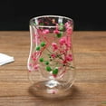 thumbnail image 5 of Stemless Glasses 200ml Spring Summer Floral Drinking Glasses Hydrangea Tumbler Cups for Spring Summer Parties Supplies Birthday Giftï¼Light Pink, 5 of 7