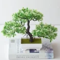 thumbnail image 2 of Artificial Pot Plant, Bonsai Potted Simulation Pine Tree For Home Office Desk Kitchen Shelf Bedroom Bathroom Decoration Preserved Flora, 30 cm, 150g, 2 of 6