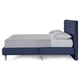 thumbnail image 5 of Cama Matrimonial Makora Velaria Azul Tapizada en Tela Tipo Velvet (No Incluye Colchón), 5 of 8
