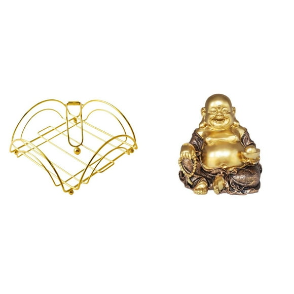 Servilletero,Servilletero Soporte para pañuelos de papel de mesa,Dispensador de servilletas vertical con base de hierro,Estatua de Buda,Figuras de estatuas de Buda Bodhisattva de meditación