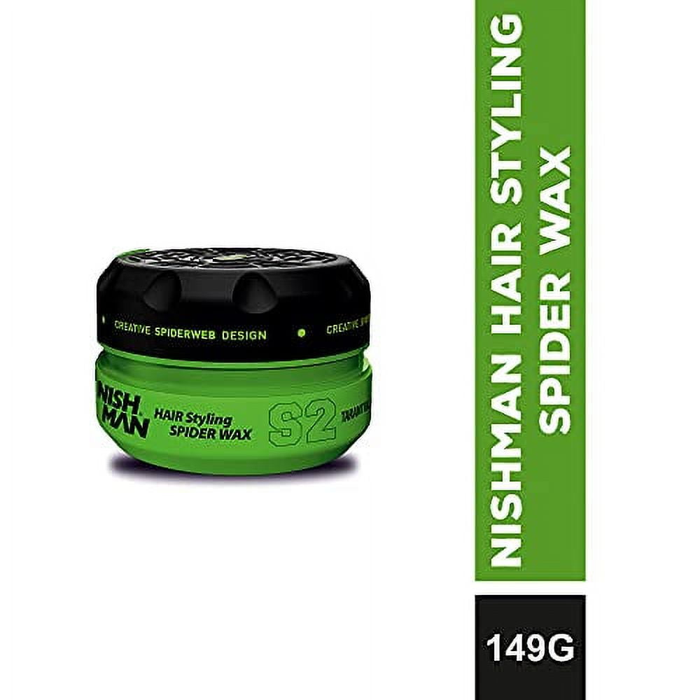 NishMan Macedonia - *NISHMAN HAIR STYLING SPIDER WAX SI BLACK WIDOW 150  ML.. NISHMAN SPIDER WAX SI, thanks to its specialformula that provides a  completely new and shiny hair appearance, while shaping