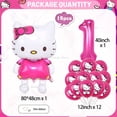 thumbnail image 4 of Hello Kitty, decoraciones para fiestas de cumpleaños, conjunto de globos de papel de aluminio para gatos de dibujos animados, regalos para niñas, suministros para Baby Shower, 4 of 5