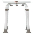 thumbnail image 2 of Carex Compact Round Shower Stool, Height Adjustable, Tool-Free Assembly, 250 lb Weight Capacity, 2 of 18