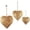 3 Pcs, variant on CuiLiyq 3D Metal Heart Shaped Decorative Bell, Farmhouse Hanging Heart Shape Decorative Bells with Hanging Rope, Rustic Brass Bells Vintage Valentines Decor (1 Pcs, 10 Inch)