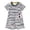 A, variant on Toddler Girls Dress Cute Striped Cat Face Applique Short Sleeve Shift Dresses for Summer Vacation Casual Kids Boho Sundress
