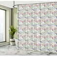 thumbnail image 5 of Ambesonne Ski Pattern Shower Curtain, Colorful Winter Theme, 69"Wx75"L, White and Multicolor, 5 of 5