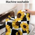 thumbnail image 5 of Black White Checker Sunflower Pattern Bathroom Rugs Mat,Non Slip Microfiber Bathroom Rug,Rubber Backing,Soft Bathroom Mats for Bathroom Floor,Tub and Shower,17x30in(43x75cm), 5 of 5