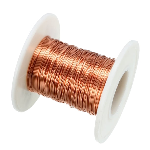 Alambre magnético de 0.38mm de diámetro, alambre de cobre esmaltado, bobina de 65.6' de longitud