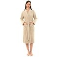 thumbnail image 4 of TowelSelections Women's Robe, Turkish Cotton Terry Shawl Bathrobe Large/X-Large Creme Brulee, 4 of 6