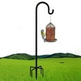 thumbnail image 4 of Outdoor Shepherd Hook, Bird Feeder Pole Holder, Garden Hanging Stakes for Solar Plant Hanger Wedding Decoration, 4 of 8