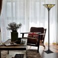 thumbnail image 4 of Gymax Tiffany-Style Mission 1-Light Torchiere Floor Lamp w/ 14'' Shade Home Decor, 4 of 10