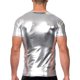 thumbnail image 4 of Camiseta de manga corta y camiseta interior de poliéster para hombre, de verano, brillante, ajustada, a la moda, moldeadora, estilo discoteca., 4 of 5