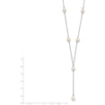 thumbnail image 3 of Sterling Silver Rhodum-Plated White Fw Cultured Pearl Necklace (16 X 6) Made In Canada qh1155-16, 3 of 5