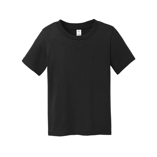 Gravity Threads T-Shirt à Manches Courtes en Coton Doux pour Tout-Petit - Noir Jais - 4T