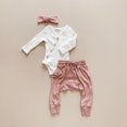 thumbnail image 4 of Combinaison Imprimée pour Tout-Petit Fille Garçon + Pantalon + Bandeau à Manches Longues costume Mignon, 4 of 4