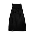 thumbnail image 6 of Nmnitkp Skirts for Women,2026 New Model Maxi Skirt Summer Trendy Side Slit Elastic High Waisted Boho Casual Beach Flowy Swing Long Skirts with Pockets Black,2XL, 6 of 6