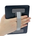 thumbnail image 3 of Monstrate Soporte Universal para tableta, correa de mano para dedos, soporte reutilizable para teléfono inteligente de cuero, almohadilla adhesiva Computadoras de tableta gris, 3 of 6