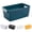 Black, variant on Manunclaims Plastic Storage Basket, Desktop Weave Baskets with Handle, Portable Bathroom Open Storage Bin, Small Plastic Containers Shelf Brackets for Shelves Countertop Kitchen Cabinet Office