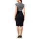 thumbnail image 3 of Vestido de trabajo INSPIRE CHIC para mujeres, cuello redondo, sin mangas, patchwork, oficina, negocios, bodycon, vestido sheath, L negro, 3 of 6