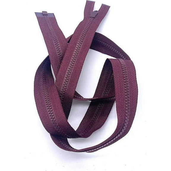 YKK #3 Molded Vislon Lightweight Jacket Separating Zipper - Color: Cranberry #021 - Made in The United States (1 Zipper Per Pack) (Vislon - 27" Inches" Inches)