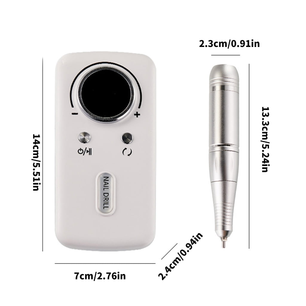Highly Speed Rechargeable Nail File Kit 45000 RPM For Gel Nail Pedicure Manicure
