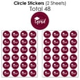 thumbnail image 5 of Big Dot of Happiness 2026 Maroon Graduation Party Candy Favor Sticker Kit - 304 Pieces, 5 of 8