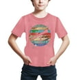 thumbnail image 1 of B91xZ T-Shirt Athlétique pour Garçons 2024 Uni à Col Rond à Manches Courtes, Rose 7-8 Ans, 1 of 3