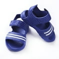 thumbnail image 2 of Mialoley Baby Boys Girl Beach Sandals Striped Candy Color Beach Pool Flat Shoes, 2 of 9
