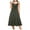 Army Green, variant on Mini Dresses for Women 2024 Plus Size Sleeveless V-neck Casual A Dress Solid Color Button Dress