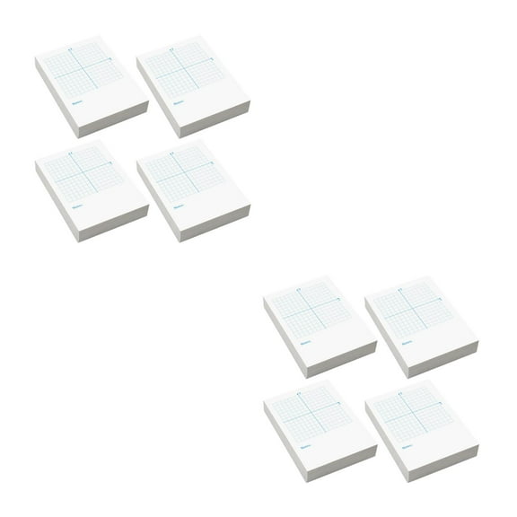 Hemoton 2pcs 4 Books Graphing Notebooks Sturdy Paper Notepad For Math Practice Multi-Use Axis Grids Papers Math Drawing Sheets Xy Coordinate Graph Sheets