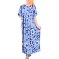 thumbnail image 3 of HAPPY BAY Women's Loose Fashion House Wear Swing Dresses 1X-2X Sky, Tie Dye, 3 of 3