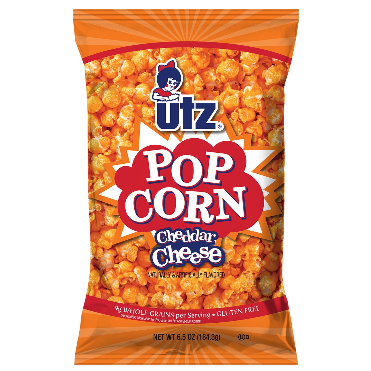 6.5 oz Utz Cheddar Cheese Popcorn