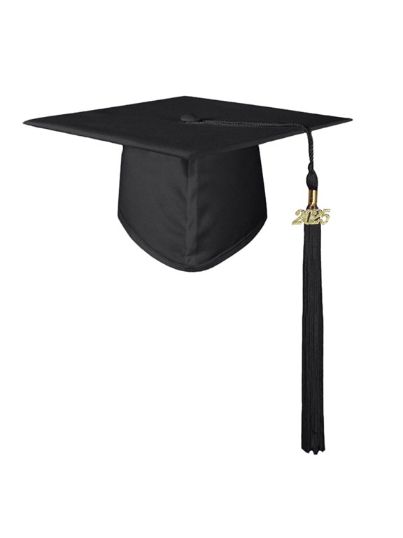 Shiny Graduation Cap For Kindergarten Preschool High School And College Academic Celebration With Golden Tassel