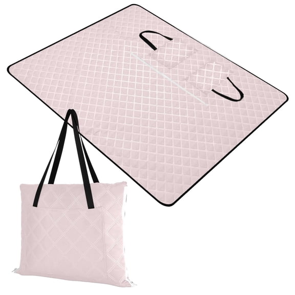 Light Pink Extra Large Picnic Beach Blanket Waterproof Sand Proof Portable Outdoor Mat 60x80