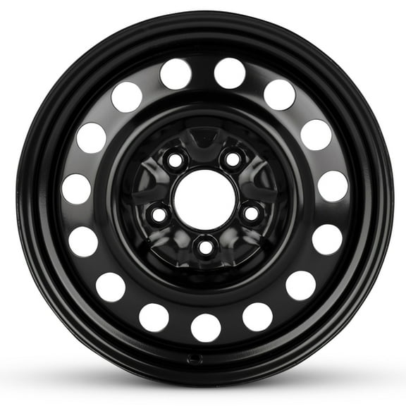 Wheel For 2000-2011 Chevrolet Impala 16 inch 5 Lug Black Steel Rim Fits R16 Tire
