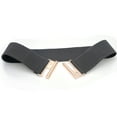 thumbnail image 3 of Hontri Belts for Women, Women Elastic Waist Belt Metal Buckle Waistband Solid Color Wide Corset Belt Female Apparel Accessories Belts Metal, 3 of 3