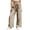 Brown, variant on BUWTTER Casual Pants for Women Summer Casual Straight Leg Trousers with Classic Comfortable Breathable Daily Wear Womens Slacks for Work Beige L