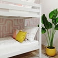 thumbnail image 4 of Max & Lily Solid Wood Twin over Twin Bunk Bed with Ladder on End For Kids, White, 4 of 12