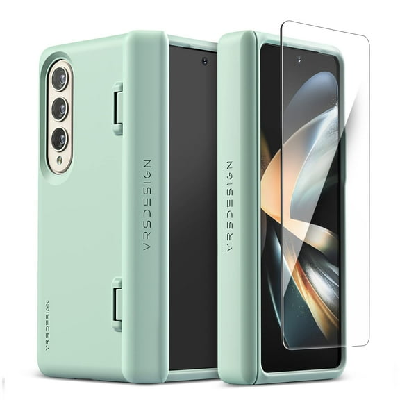 VRS Design Phone Case for Galaxy Z Fold 4 (2022), [Simpli Fit Modern] Premium Modern Slim Style Case with Semi-Auto Hinge Cover (Marine Green)